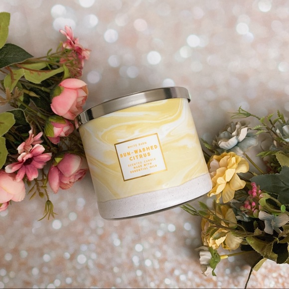 Bath and body work bbw candle sun washed citrus